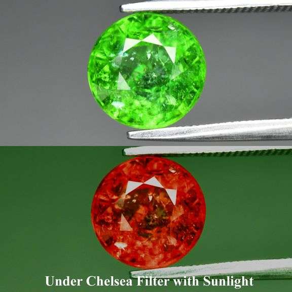 Rare! Top chrome green 2.83ct COLOR CHANGE Tourmaline!!!
