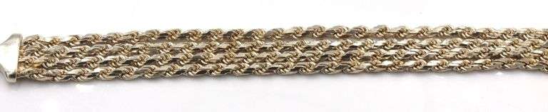 Lot of 2 Vintage 925 sterling silver bracelets