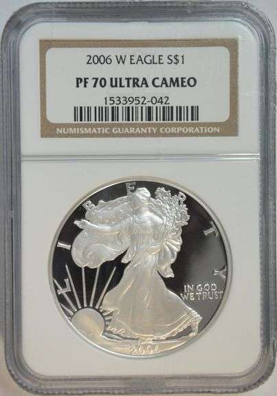 Perfect NGC PF70 ULTRA CAMEO 2006-W $1 Silver Eagle