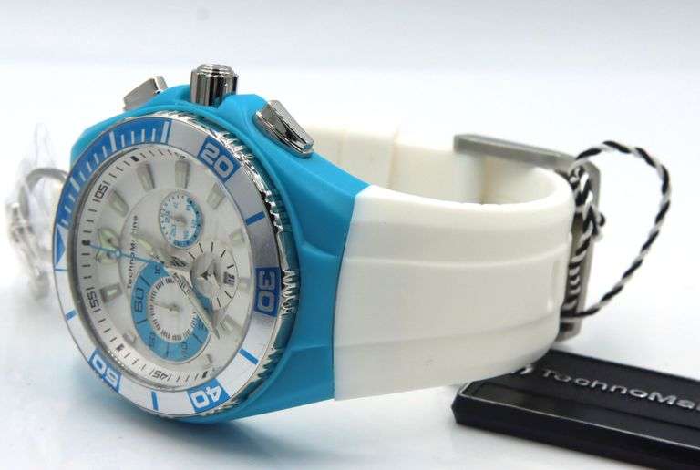 TechnoMarine white dial watch