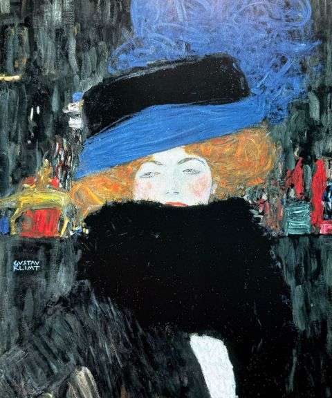 Gustav Klimt, Lady with a Hat and Leather Boa