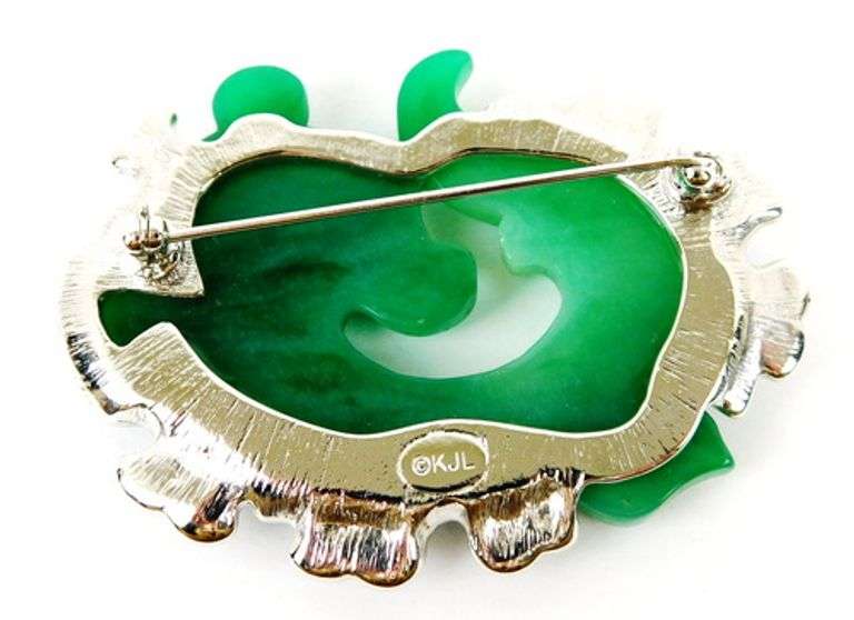 Vintage KJL Dragon Fish Brooch