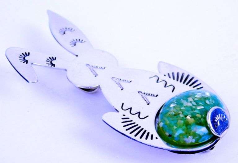 Carolyn Pollack Sterling Rabbit Jelly Belly Pin/Pendant