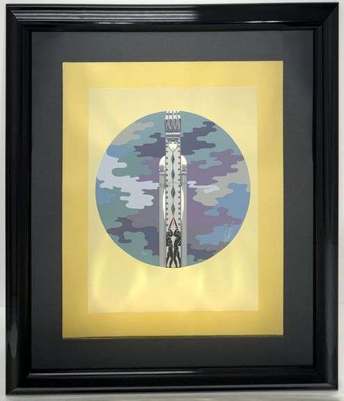 Erte  "L'indifférence" Signed Limited Edition Serigraph from "Four Emotions" Suite Framed