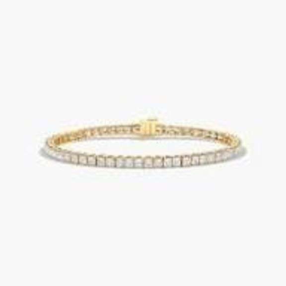 8.88 CTTW Lab Diamond Tennis Bracelet in 14KT Yellow Gold