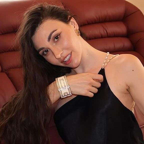 Infinity Bracelet 18K Gold Vermeil with Austrian Crystals