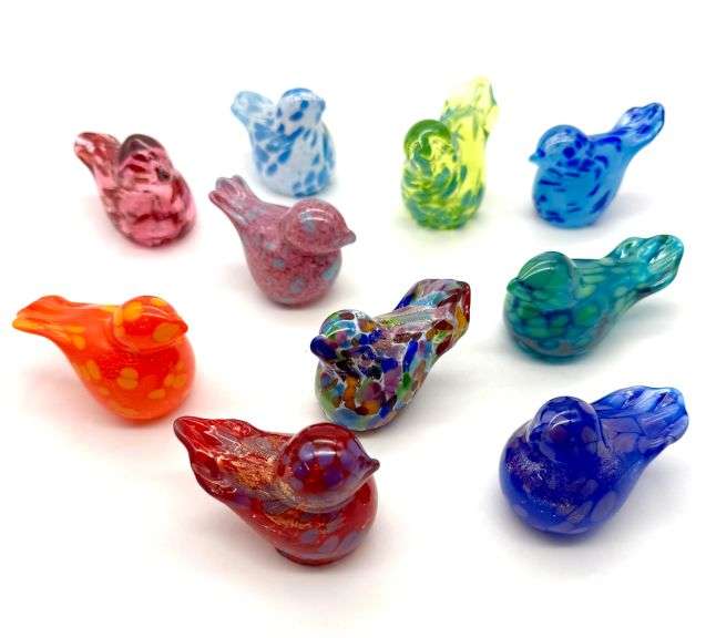 Little Bird of Inspiration Blown Glass Figurines