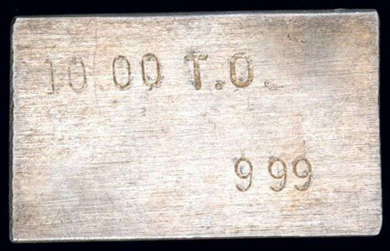 10 Troy Ounce .999 Silver Bar: Metal Tech LTD