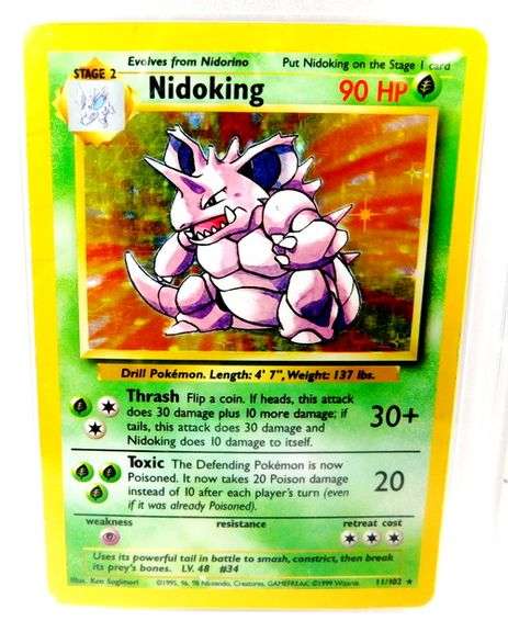 Pokémon 1999 Nidoking-Holo Card, 3VG