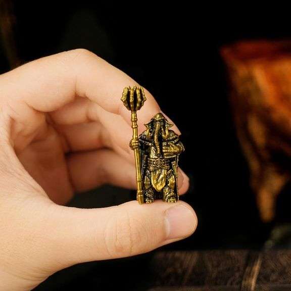 Solid Brass Dark Mage Elephant