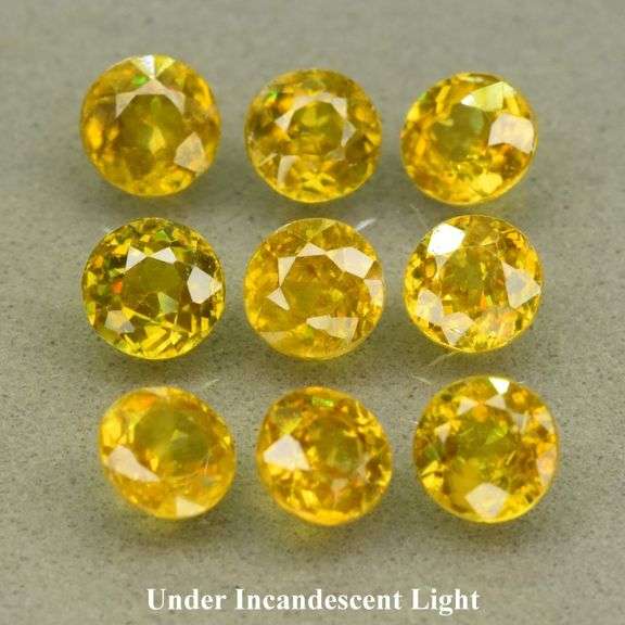 Collectors 3.69ct rich burnished gold Sphene set
