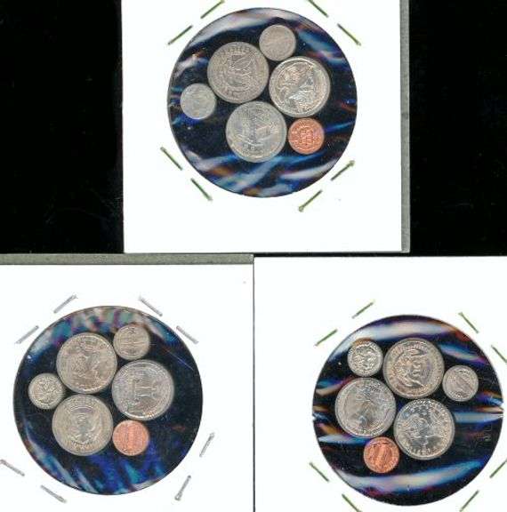 18 Assorted Miniature Replica Mint State Coins