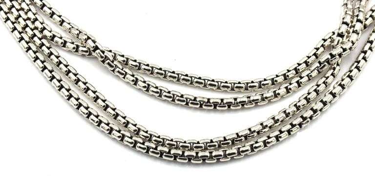 David Yurman box chain necklace 3.6mm