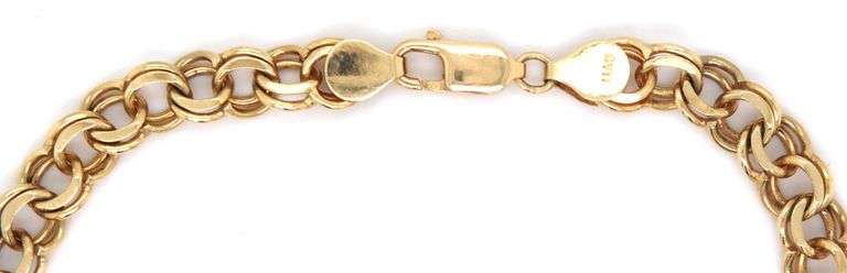 Always Popular 14K YG Charm Bracelet