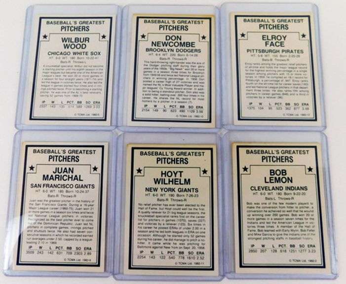 6 - 1982 TCMA Baseball Greatest Pitchers Cards