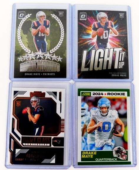 4 Drake Maye 2024 Rookie Football Cards