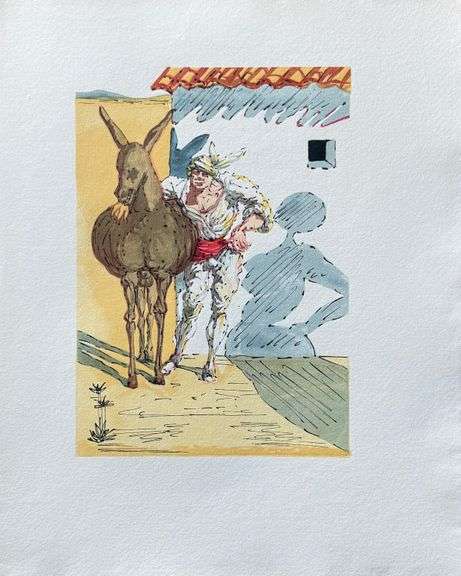 Highly Collectible and Rare Salvador Dali Wood Engraving from Le Tricorne