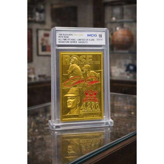 Pete Rose Limited Edition Signature Series Gold Card