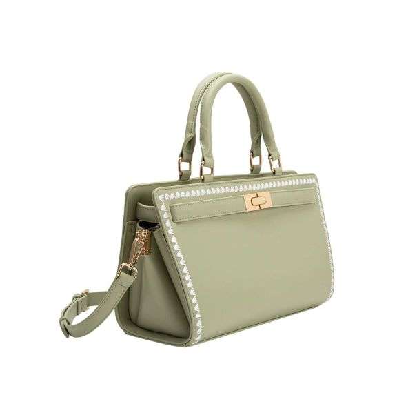 Neema Sage Recycled Vegan Leather Crossbody Bag