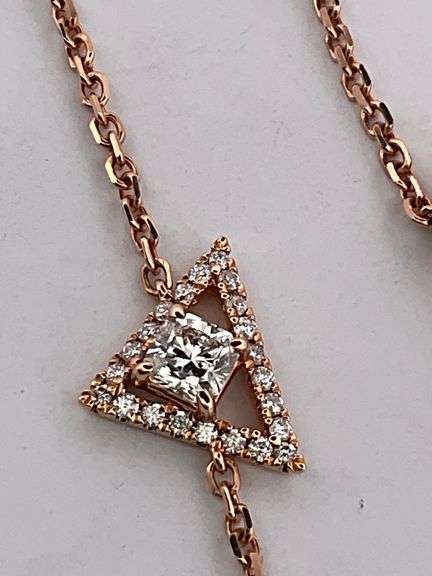 CERTIFIED BRAND NEW 18K ROSE GOLD DIAMOND BRACELET.