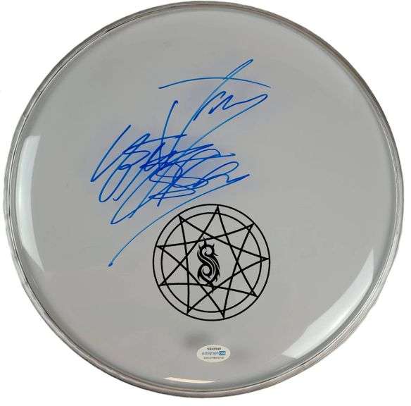 Slipknot Jay Weinberg Signed Custom Framed Drum Head Drumhead Display ACOA