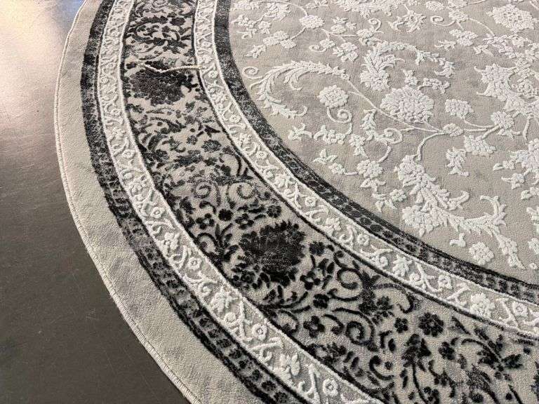 Stunning Transitional Round Rug 8x8