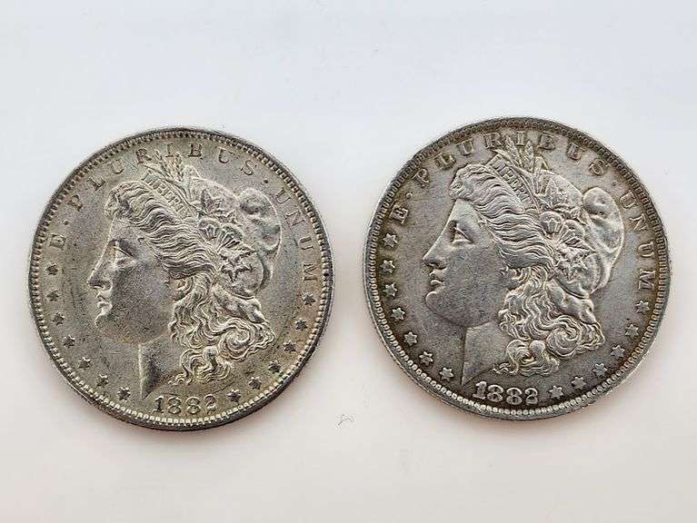 1882-S & 1882-O Morgan Silver Dollars