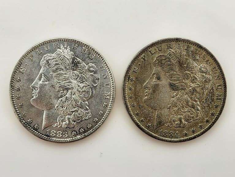 1883 & 1884-O Morgan Silver Dollars