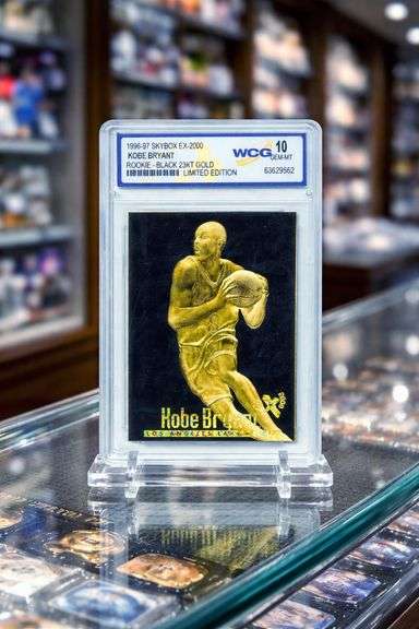 Kobe Bryant Rookie 23KT Gold Card Black Gold Edition