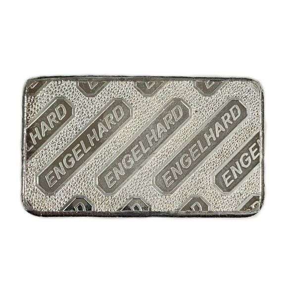 Engelhard Silver Bar Wide Struck Logo Back