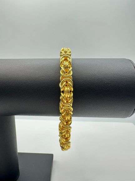 Gold Plated Byzantine Bracelet