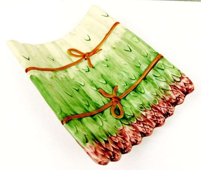 Vintage Olfaire Asparagus Serving Tray