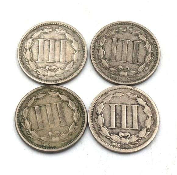 1865-8 Three Cent Nickels