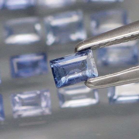Lightly saturated 3.03ct set of cobalt blue Sapphires!