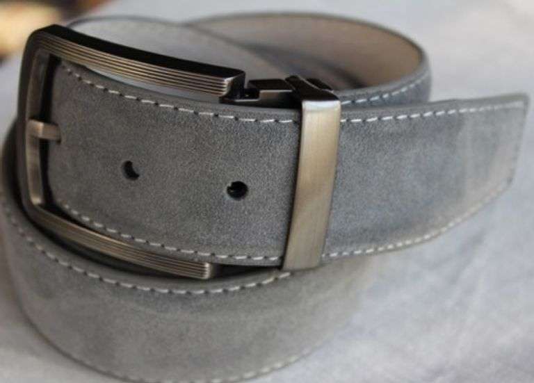 Casual Leather Belt 1 1/2 Inch Wide, Made In Italy