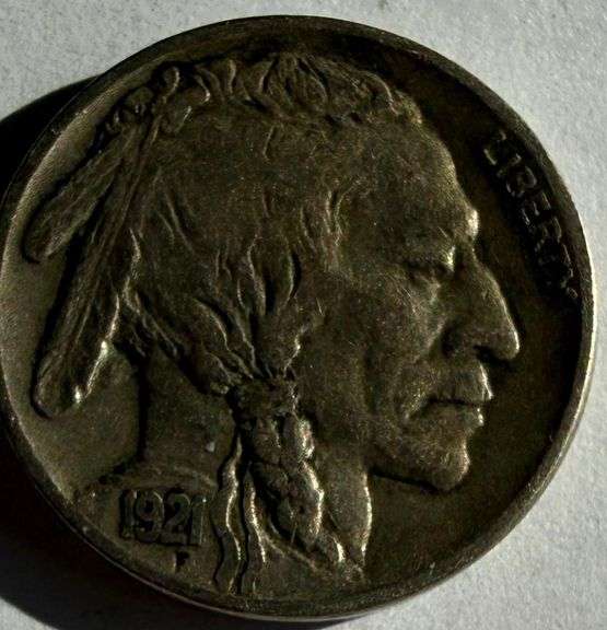 Solid Near Unc 1921 Buffalo Nickel