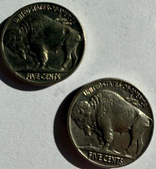 1936 1937 BU Buffalo Nickels