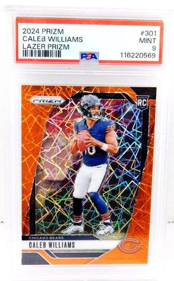 Caleb Williams 2024 Rookie Football Card, Mint 9