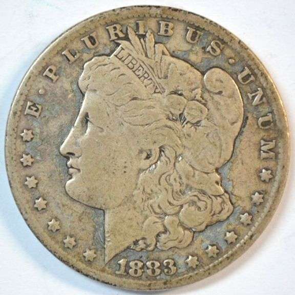Key date 1883-CC Morgan Silver Dollar. Scarce