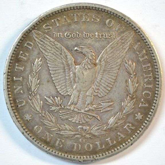 Rare 1892-CC Morgan Silver Dollar in solid XF45