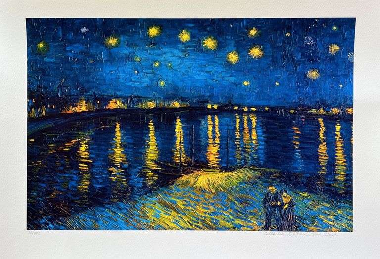 Highly Collectible Vincent Van Gogh, Starlight Over Rhone