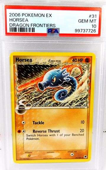 Pokémon 2006 Horsea Dragon Frontiers Card, 10 Gem MT