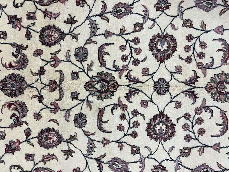 Hand Woven Allover Floral Isfahan Design 12.8x8.10
