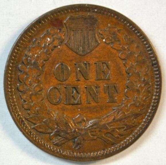 Scarce original 1873 (Closed '3') Indian Head Cent in AU/Unc