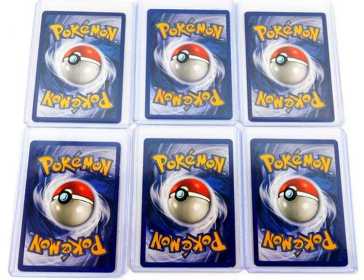 6 Pokémon 1999 Shadowless Cards