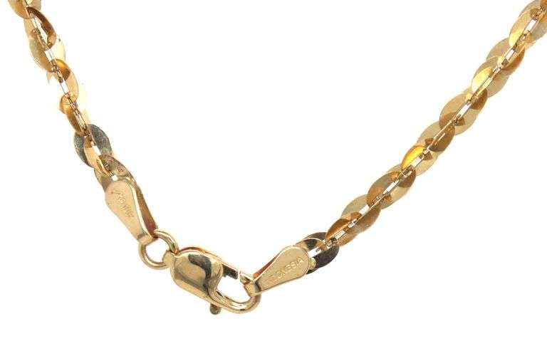 10kt Yellow gold chain necklace