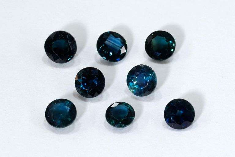 Compelling Teal Sapphire - Lot of 8