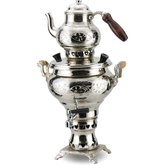 Handcrafted Copper Samovar with Teapot