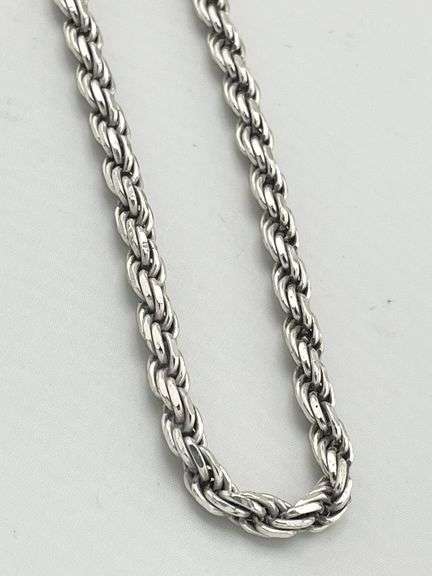 italian 925 Sterling Silver Solid 6MMRope Chain