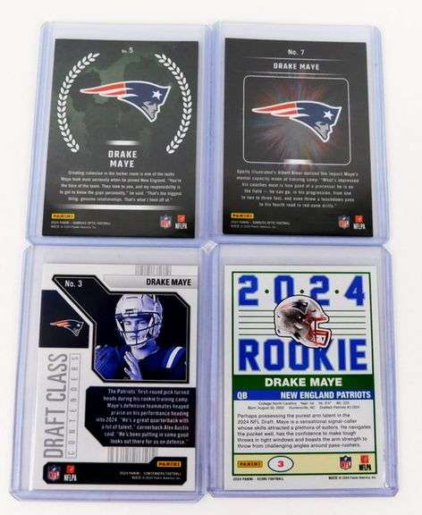 4 Drake Maye 2024 Rookie Football Cards